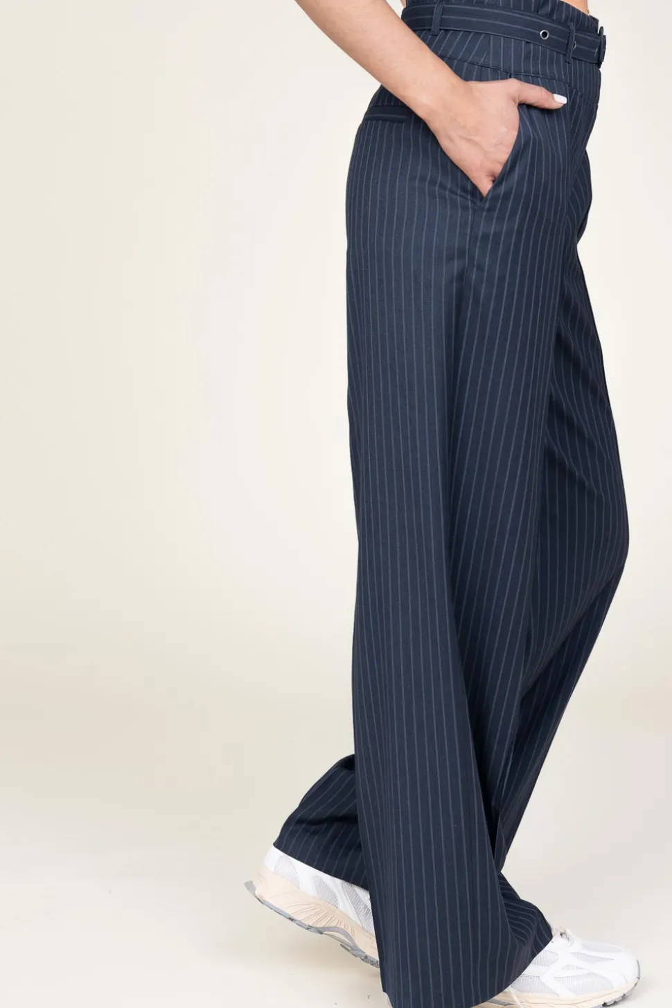 Pinstripe Trousers Blue | Blue... | Co'Couture | Little Soho