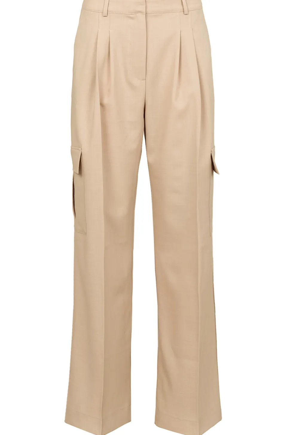 Pleated Cargo Trousers Louise | Beige... | Herskind | Little Soho