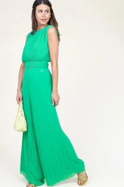 Pleated Trousers Custonaci | Green... | Liu Jo | Little Soho