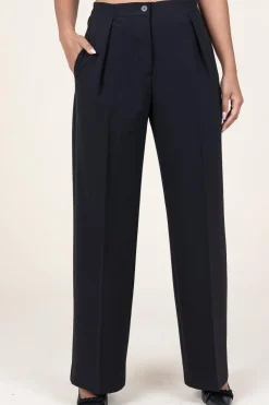 Pleated Trousers Fique | Black... | Second Female | Little Soho