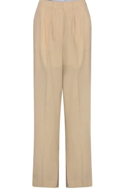 Pleated Trousers With Slit Rupert | Beige... | Herskind | Little Soho