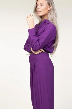 Plisse Blouse Monica | Purple... | Ba&Sh | Little Soho