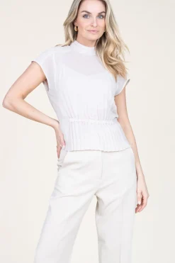 Plisse Top Penelope | Natural... | Dante 6 | Little Soho