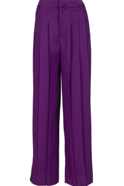Plisse Trousers Miley | Purple... | Ba&Sh | Little Soho