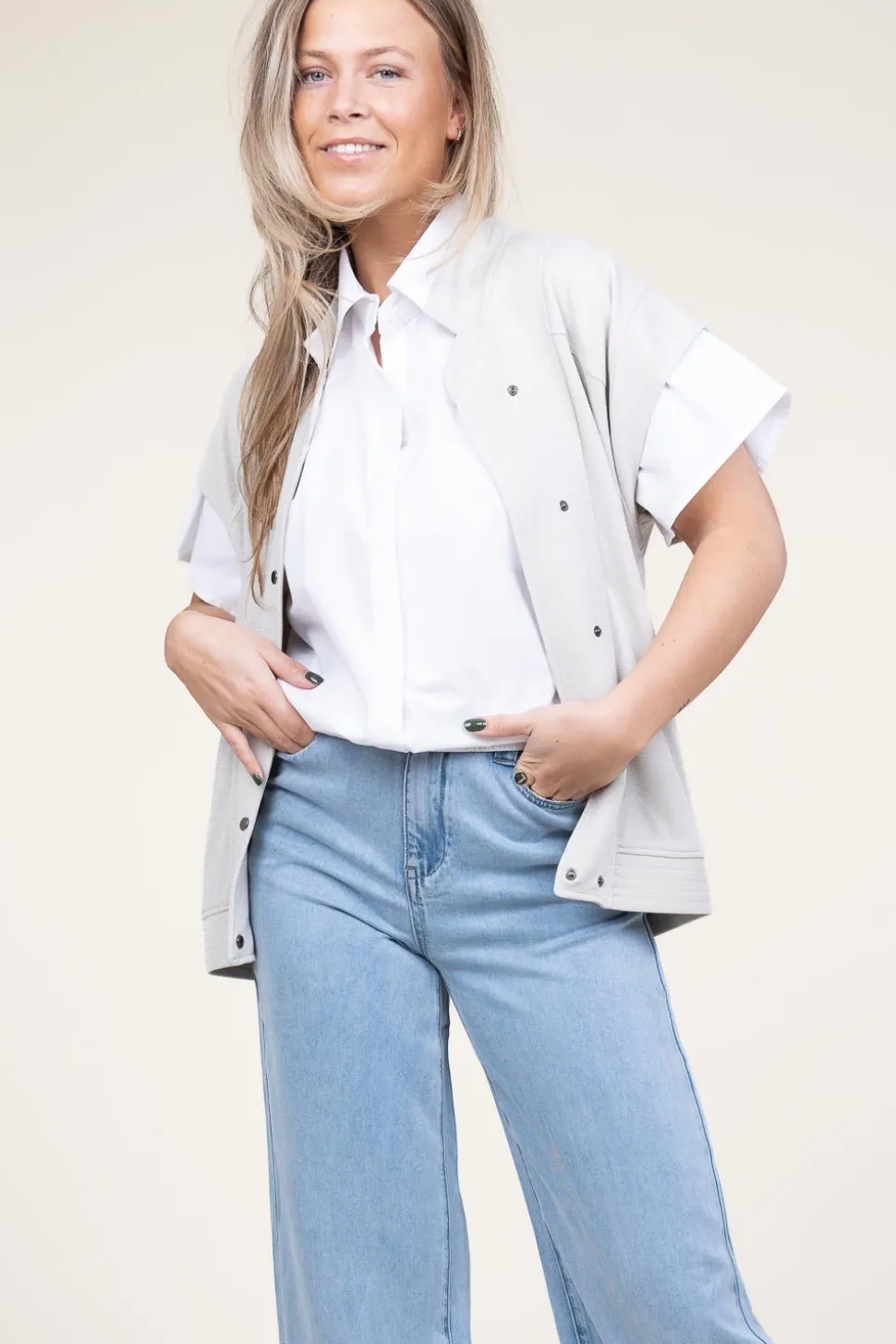 Poplin Blouse Syarah | White... | Est'Seven | Little Soho