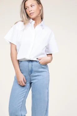 Poplin Blouse Syarah | White... | Est'Seven | Little Soho