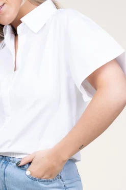 Poplin Blouse Syarah | White... | Est'Seven | Little Soho