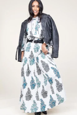 Poplin Blouse With Print Muguet | White... | Antik Batik | Little Soho