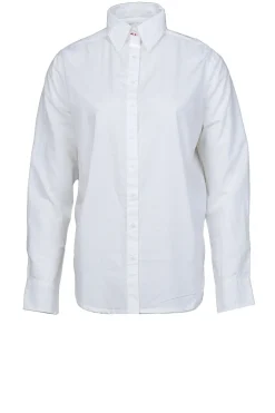 Poplin Boyfriend Blouse Iconic | White... | Moment Amsterdam | Little Soho