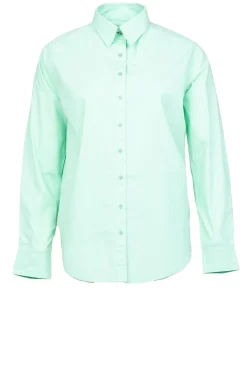Poplin Boyfriend Blouse Iconic | Green... | Moment Amsterdam | Little Soho