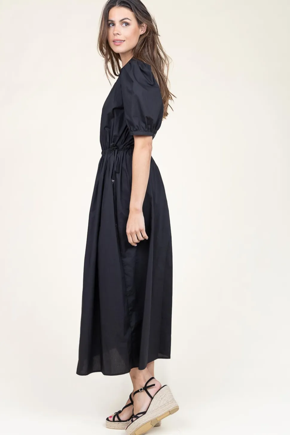 Poplin Button Through Dress With Pockets Paceco | Black... | Liu Jo | Little Soho