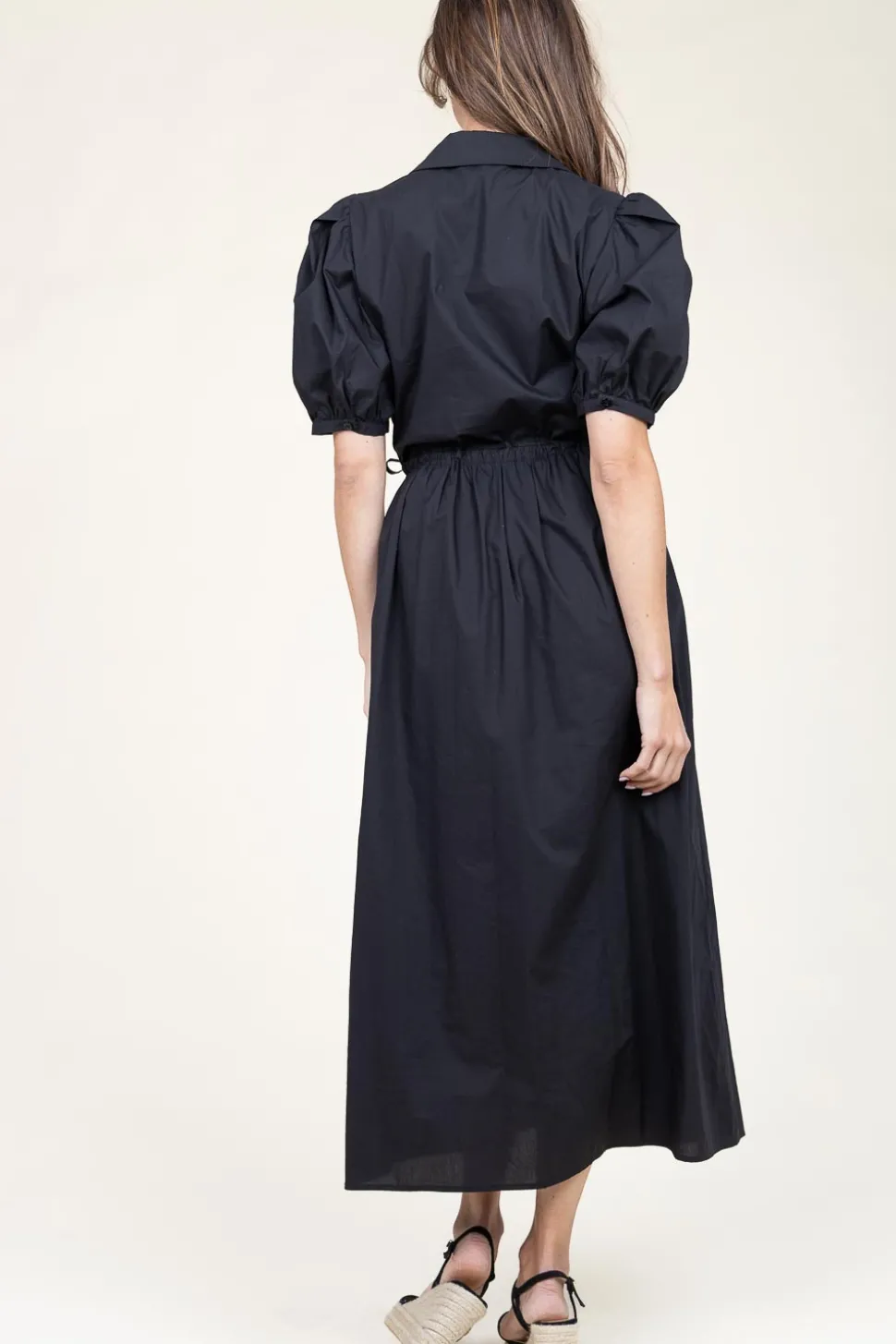 Poplin Button Through Dress With Pockets Paceco | Black... | Liu Jo | Little Soho