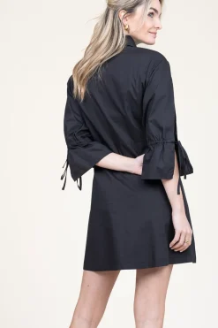 Poplin Button Through Dress With Pockets Valderice | Black... | Liu Jo | Little Soho
