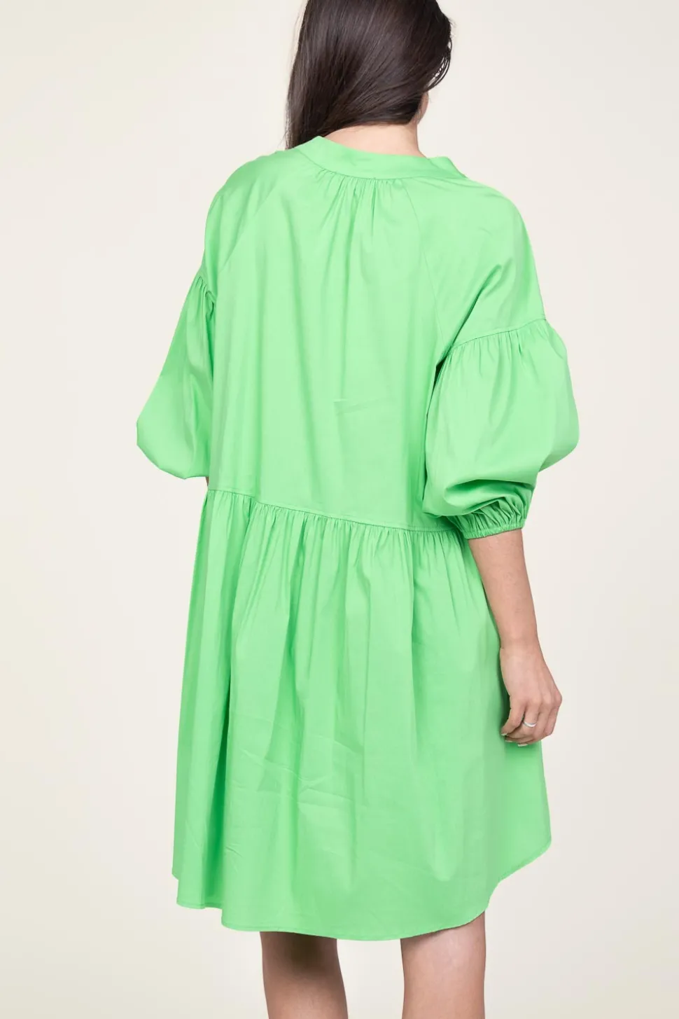 Poplin Dress Izoldi | Green... | Devotion | Little Soho