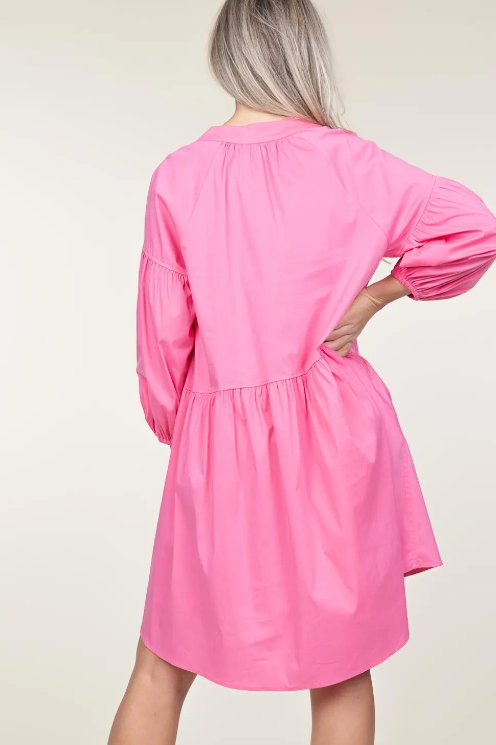 Poplin Dress Izoldi | Pink... | Devotion | Little Soho