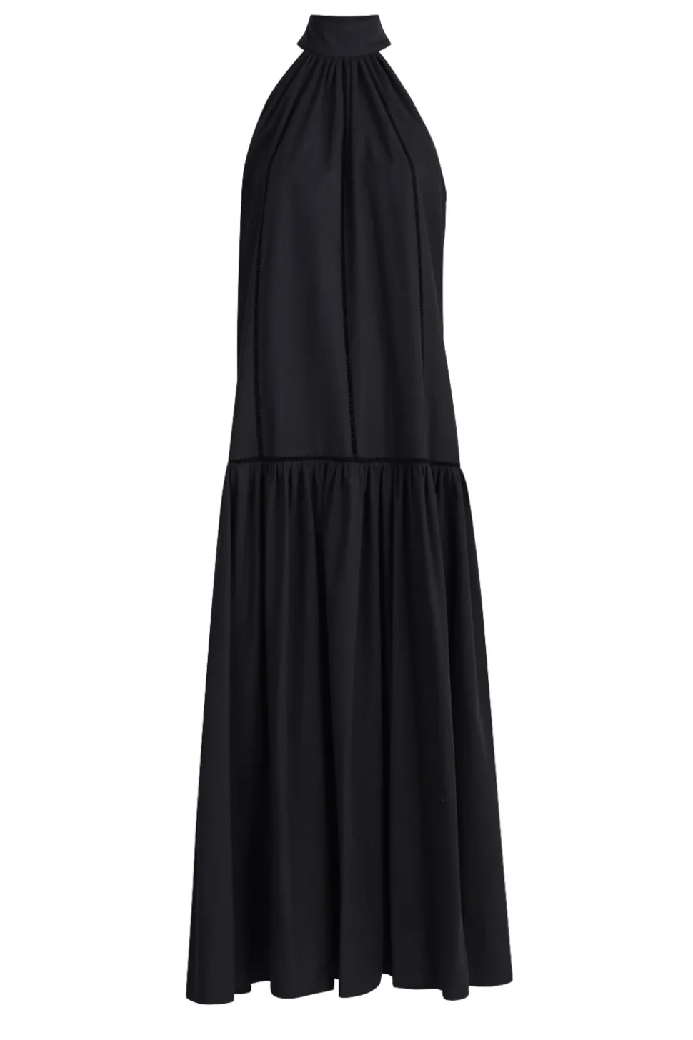 Poplin Maxi Dress Rhodos | Black... | March23 | Little Soho