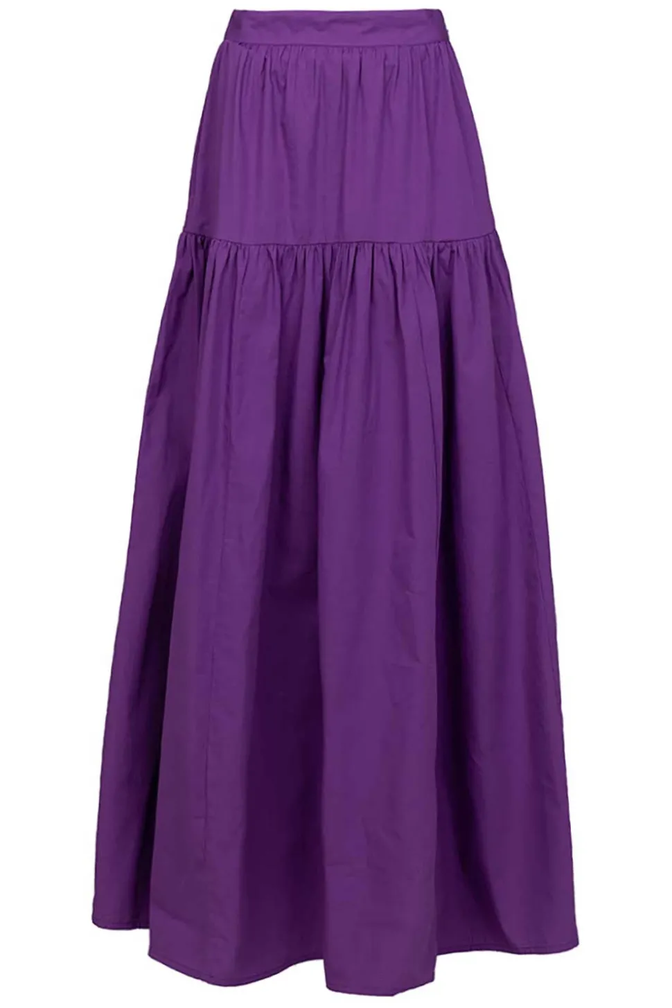Poplin Maxi Skirt Pop | Purple... | Antik Batik | Little Soho