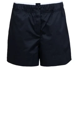 Poplin Short With Elastic Waistband Despoina | Black... | Devotion | Little Soho