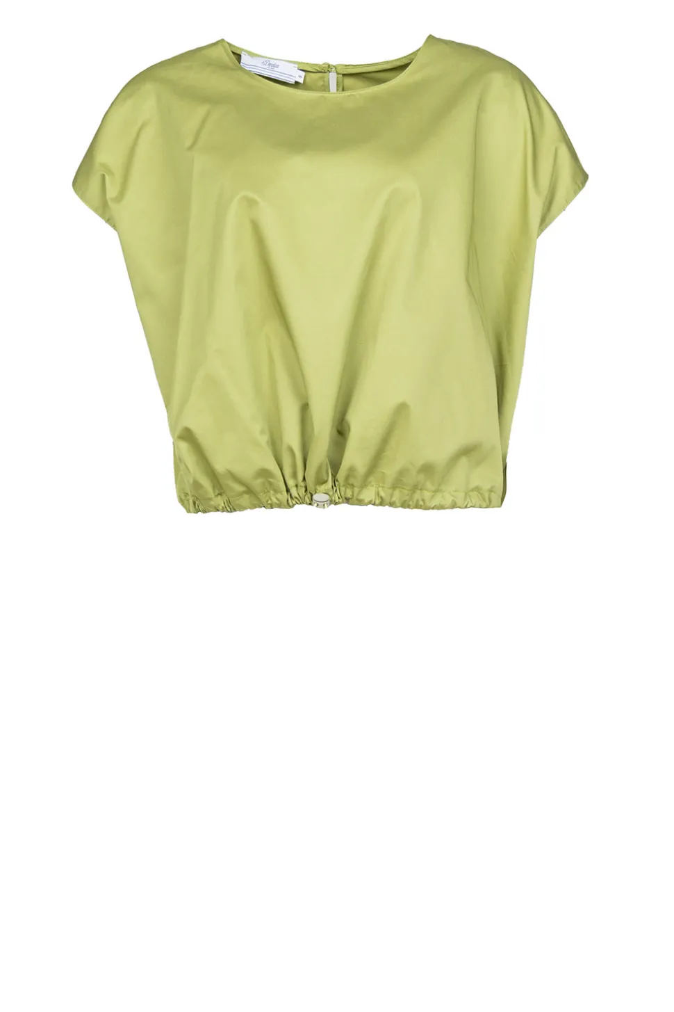 Poplin Top With Elastic Band Lanthi | Green... | Devotion | Little Soho