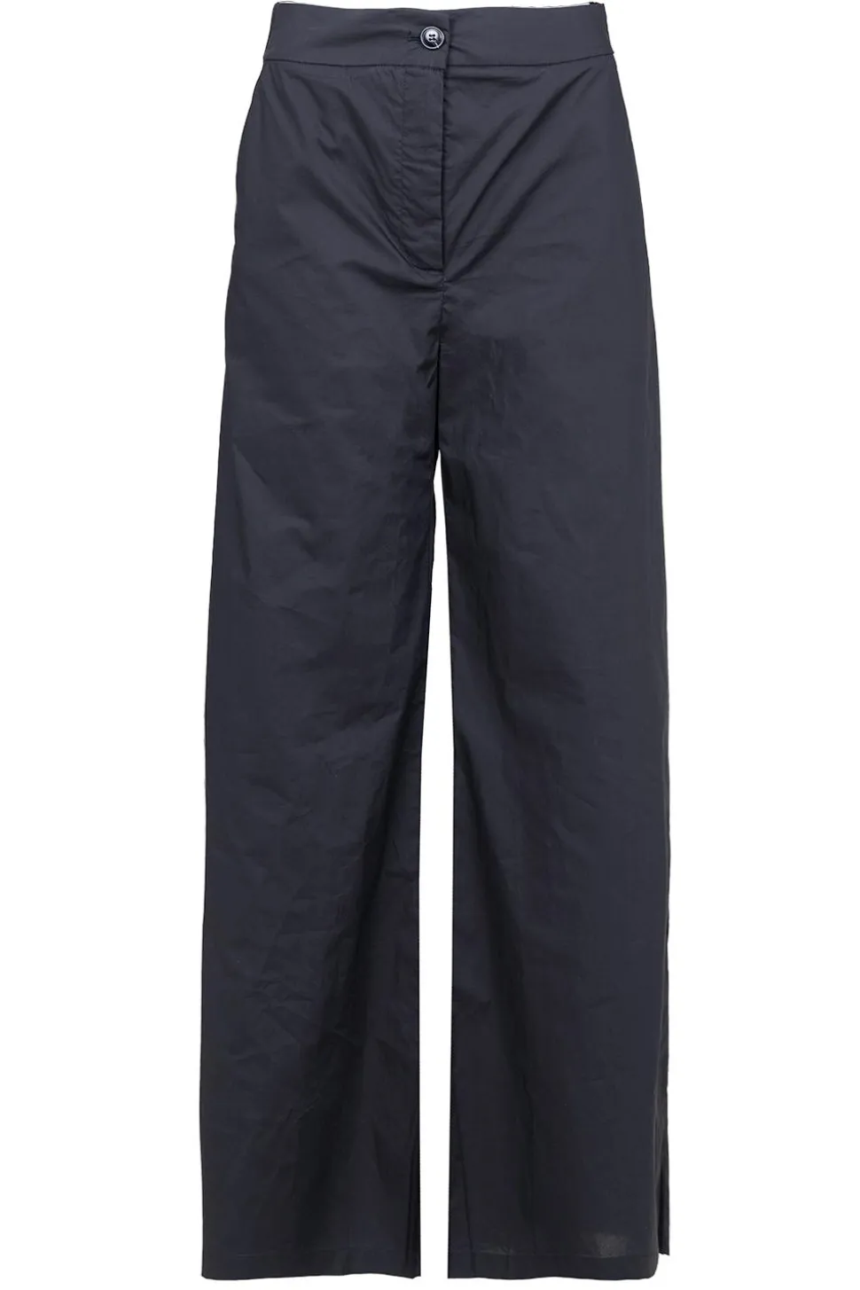 Poplin Wide Leg Trousers Johan | Black... | Suncoo | Little Soho