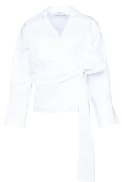 Poplin Wrap Top Ramona | White... | Devotion | Little Soho