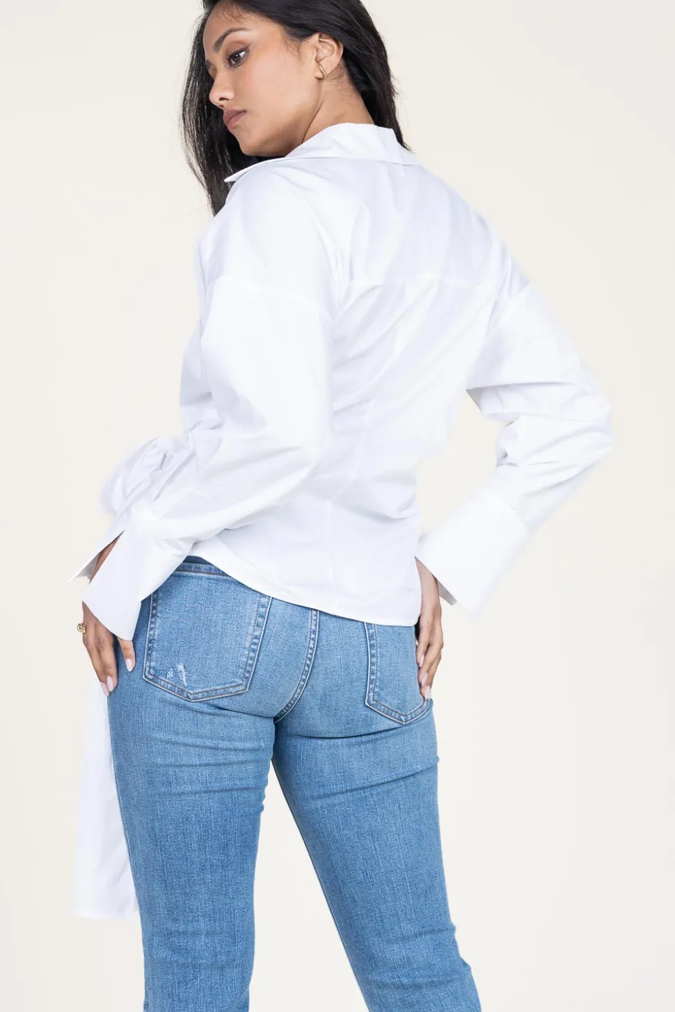 Poplin Wrap Top Ramona | White... | Devotion | Little Soho