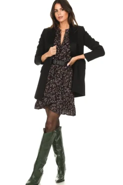 Printed Dress Rilda | Bordeaux... | Berenice | Little Soho