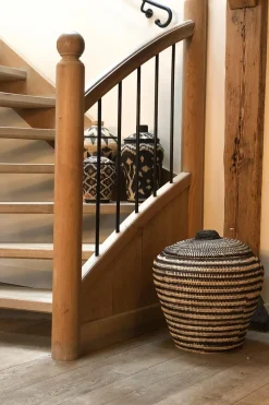 Printed Rattan Basket Ruby - Small | Multi... | Little Soho Living | Little Soho