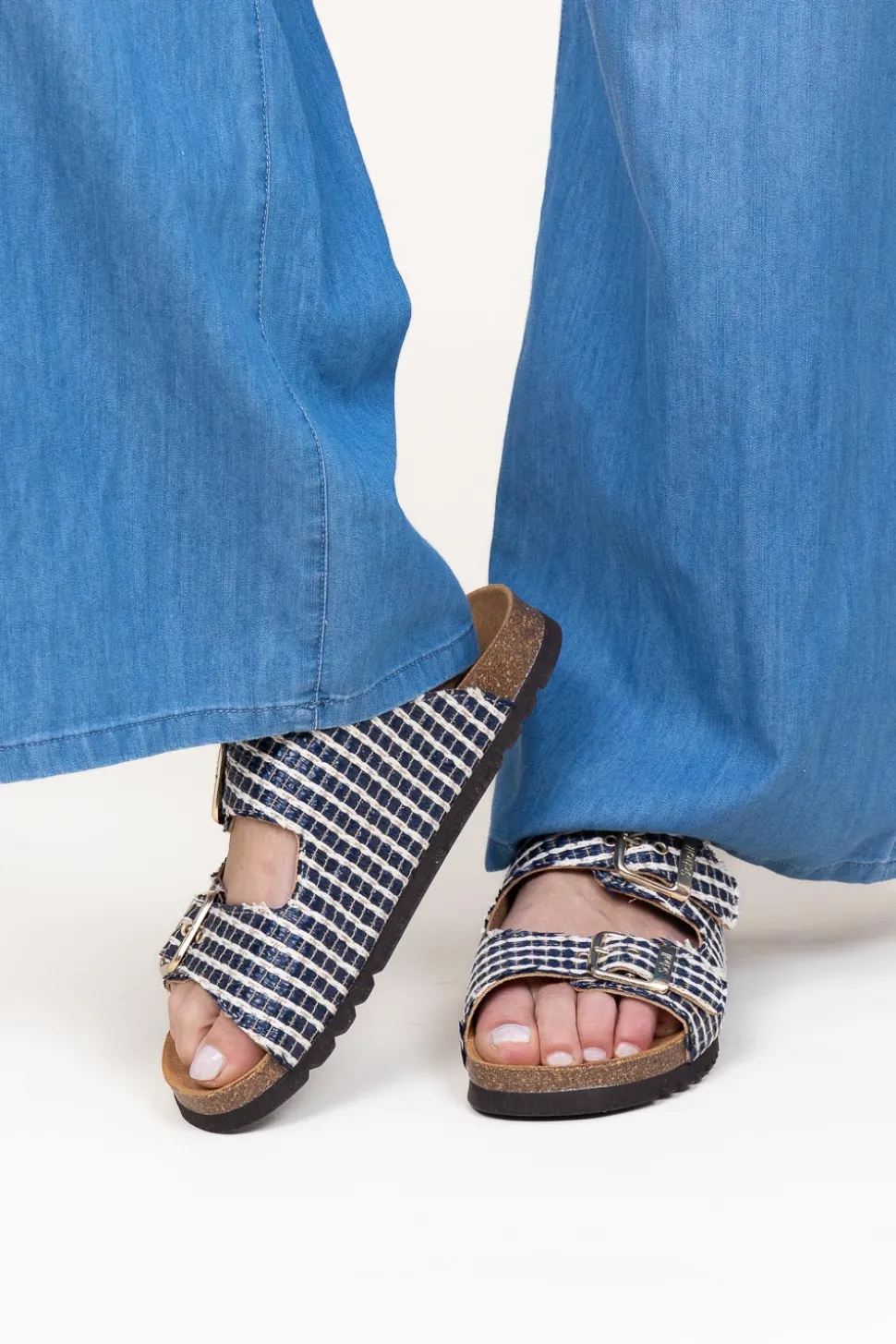 Raffia Sandals Noelle | Blue... | Scholl | Little Soho