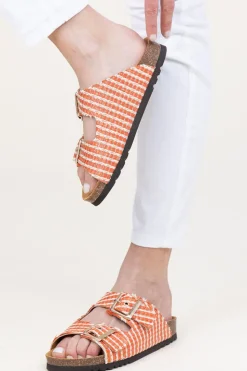 Raffia Sandals Noelle | Orange... | Scholl | Little Soho