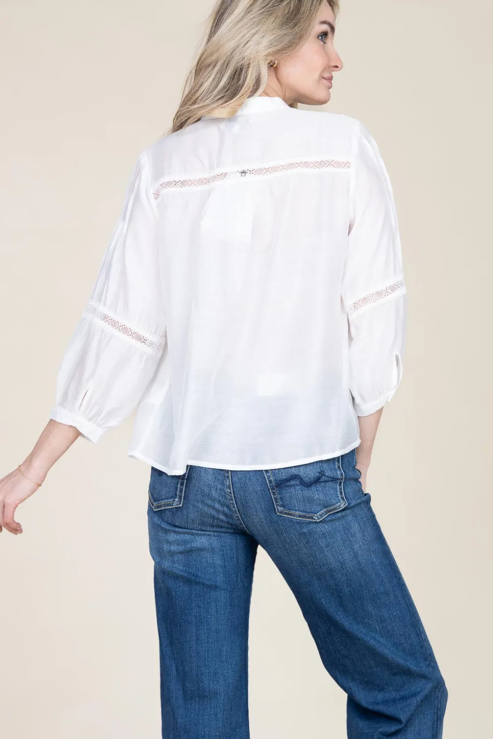 Rayon Blouse Lilana | White... | Lollys Laundry | Little Soho