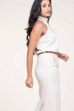 Rayon Halter Top Safi | Natural... | March23 | Little Soho