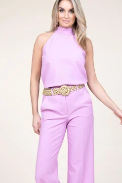 Rayon Halter Top Safi | Pink... | March23 | Little Soho