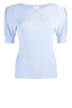 Rayon Top With Bustier Ellen Ray | Blue... | Aaiko | Little Soho