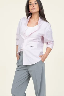 Recycled Cotton Blouse The Oxford | Pink... | Mercer | Little Soho