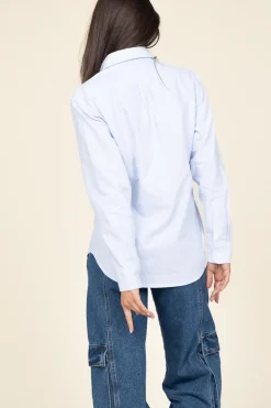 Recycled Cotton Blouse The Oxford | Blue... | Mercer | Little Soho