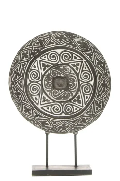 Round Ornament On A Stand Lewis | Black... | Little Soho Living | Little Soho