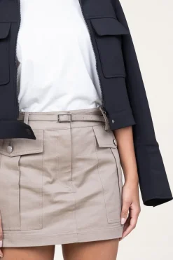 Safari Mini Skirt Wallie | Taupe... | Second Female | Little Soho