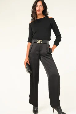 Satin Cargo Pants Harlow | Black... | Dante 6 | Little Soho