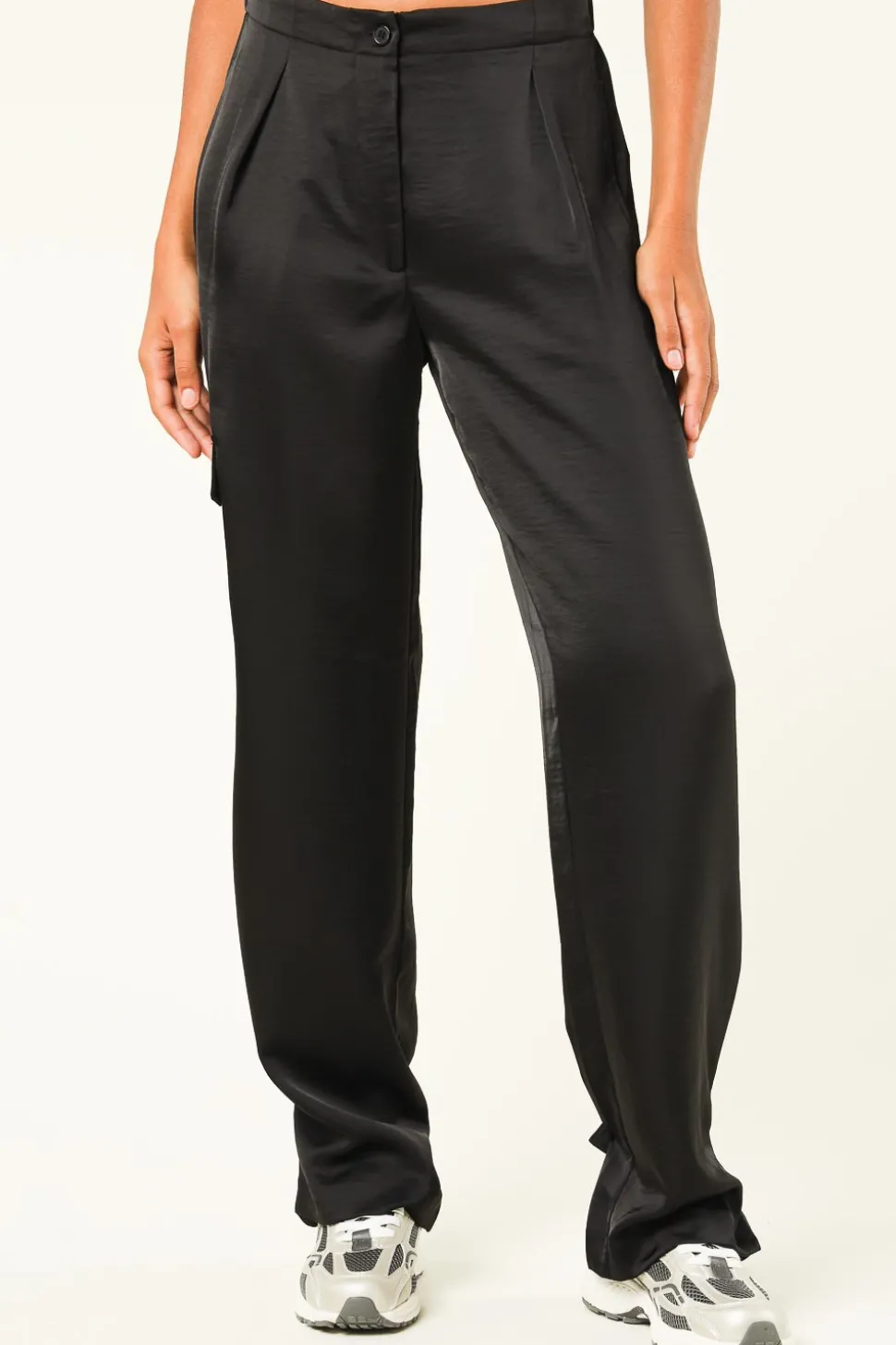Satin Cargo Pants Harlow | Black... | Dante 6 | Little Soho