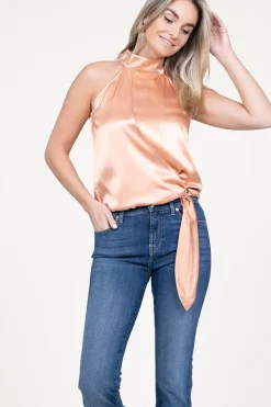 Satin Halter Top London | Blush... | March23 | Little Soho