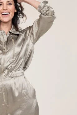 Satin Jumpsuit Silim | Green... | Mes Demoiselles | Little Soho