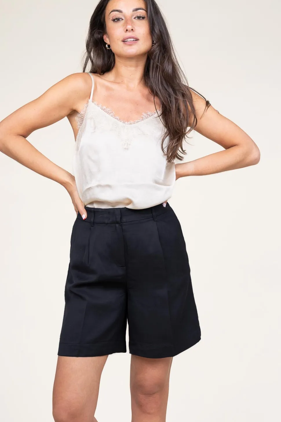 Satin Look Top Noma | Natural... | Second Female | Little Soho