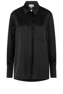 Satin Oversized Blouse Louda | Black... | Dante 6 | Little Soho
