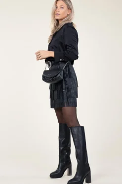 Satin Oversized Blouse Louda | Black... | Dante 6 | Little Soho