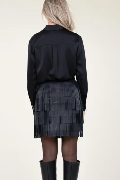 Satin Oversized Blouse Louda | Black... | Dante 6 | Little Soho