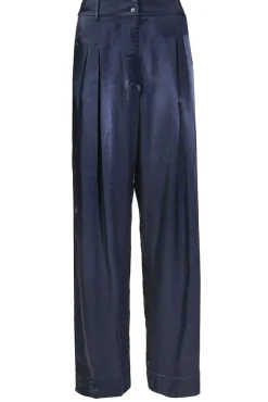 Satin Pants San Remo | Blue... | Greek Archaic Kori | Little Soho