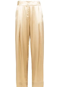 Satin Pants San Remo | Gold... | Greek Archaic Kori | Little Soho