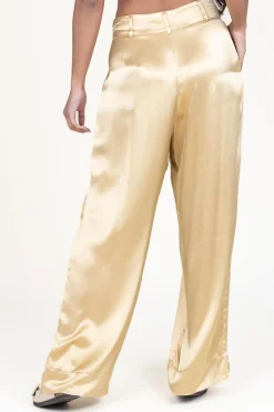 Satin Pants San Remo | Gold... | Greek Archaic Kori | Little Soho