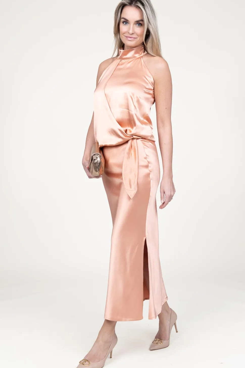 Satin Skirt Barcelona | Blush... | March23 | Little Soho
